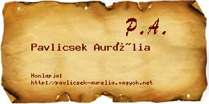 Pavlicsek Aurélia névjegykártya